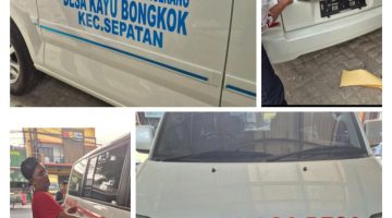 PELAYANAN TERCEPAT UNTUK WARGA, PEMDES KAYU BONGKOK KEC. SEPATAN SIAGAKAN MOBIL SIAGA DESA 24 JAM